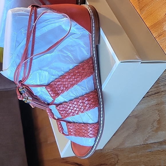 🔥Michael Kors Monterey Gladiator Leather Lace-Up Sandals - Picture 7 of 8